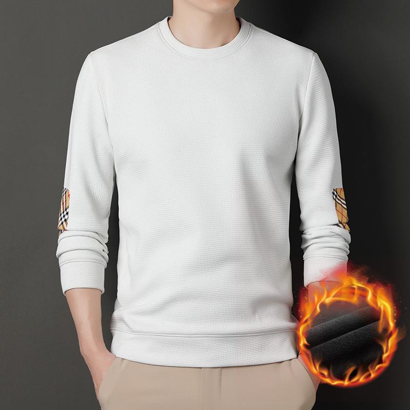 Long Sleeve T-shirt Men's Winter New Youth Korean Round Neck Set Sweater