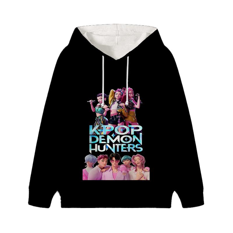Dämonenjäger Zoey Rumi Mira Sweatshirt KPop Huntrix Girl Kinder Hoodie Kinder Saja Jungen Pullover Harajuku Herbst Winter Oberteile