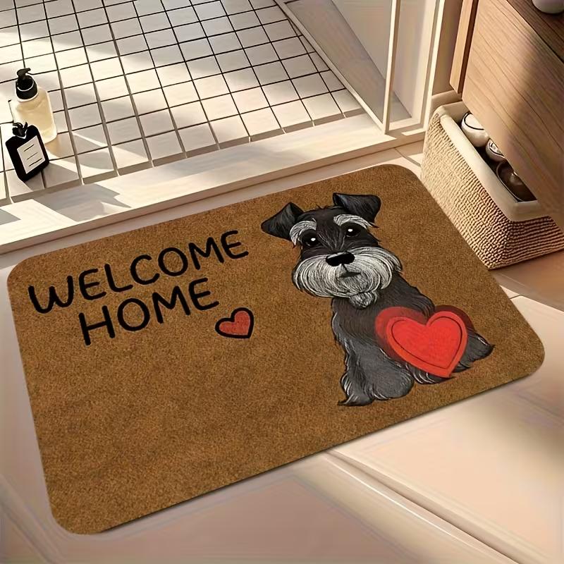 

Funny Chihuahua Doormat -No Need to Knock We Know You re Here Design Non-Slip Machine Washable Entry Mat for Front Door, Kitchen 40cm x 60cm