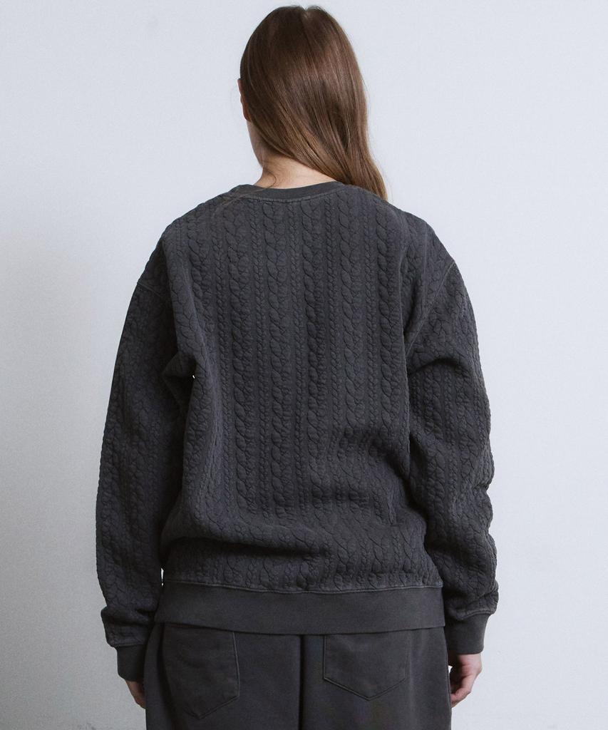 ADERNM Granma Cable Sweatshirts (Charcoal)