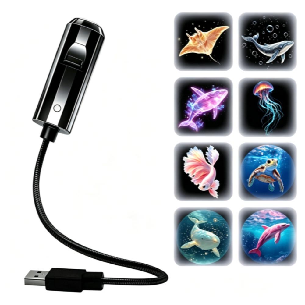 Mini Galaxy Star Projector Night Light Christmas Pattern Projection Light Ceiling LED Lamp USB Ambient Lamp For Home Party Decor