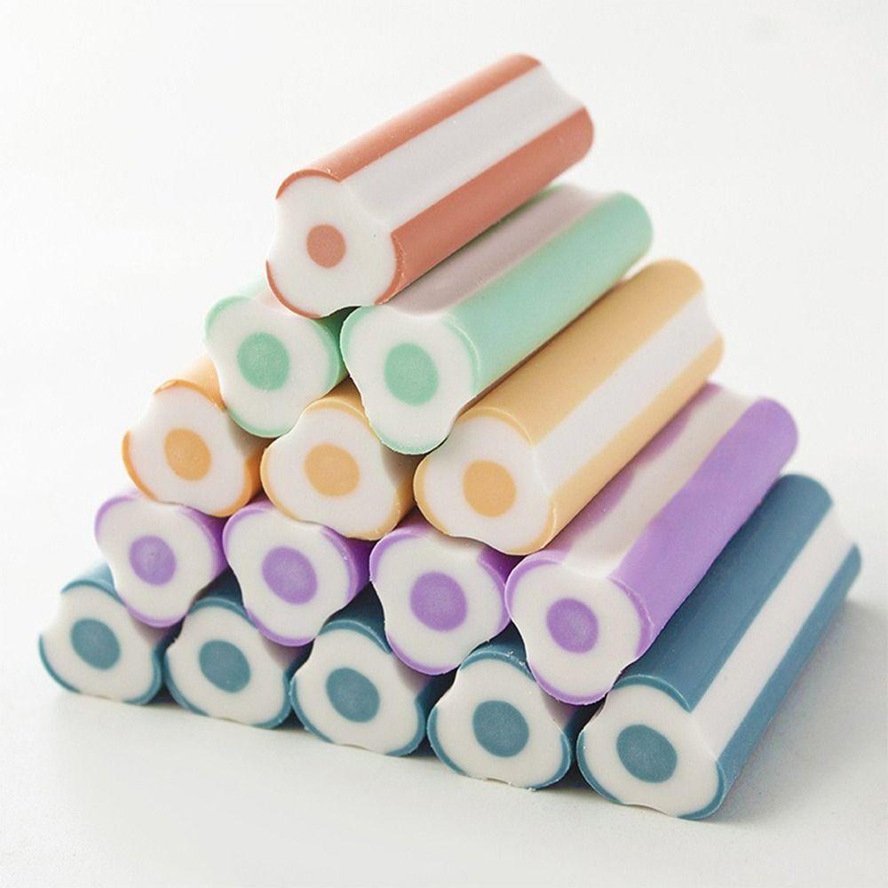 5PCS/Set Pen Shape Eraser Without Leaving Marks Rubber Eraser New Student Stationery  School Office