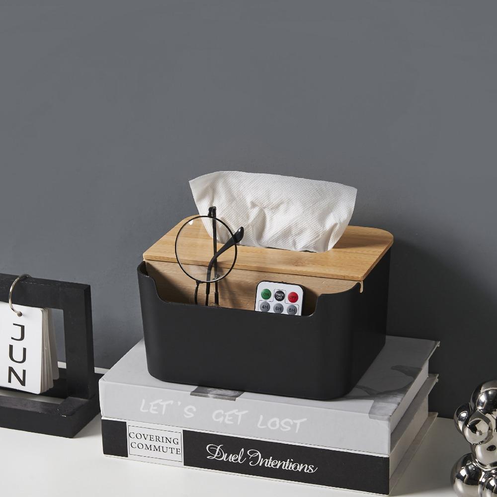 New Multifunction Remote Controller Storage Box Cosmetic Storage Plastic Desktop Storage Box Tissue Box Holder