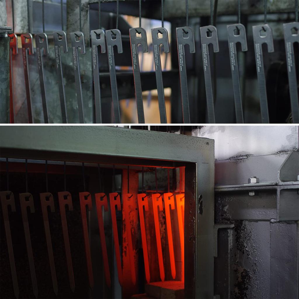 BUNDOK Hard Pegs ST 8PCS Stainless Set of Silver BD-203 Lightweight, Thin, Steel, 8,