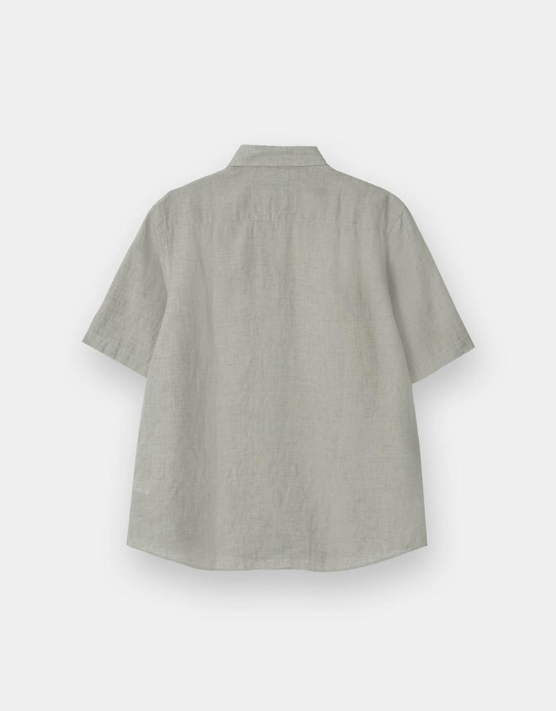 CONCEPTS1ONE Premium 100% Linen Short Sleeve Shirt 10046526/046526 [2Color]