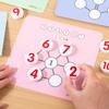 Children's Wooden Math Chart Toy Thinking Training Game Early Education Cognitive Learning Number Recognition Teaching Aids Toy