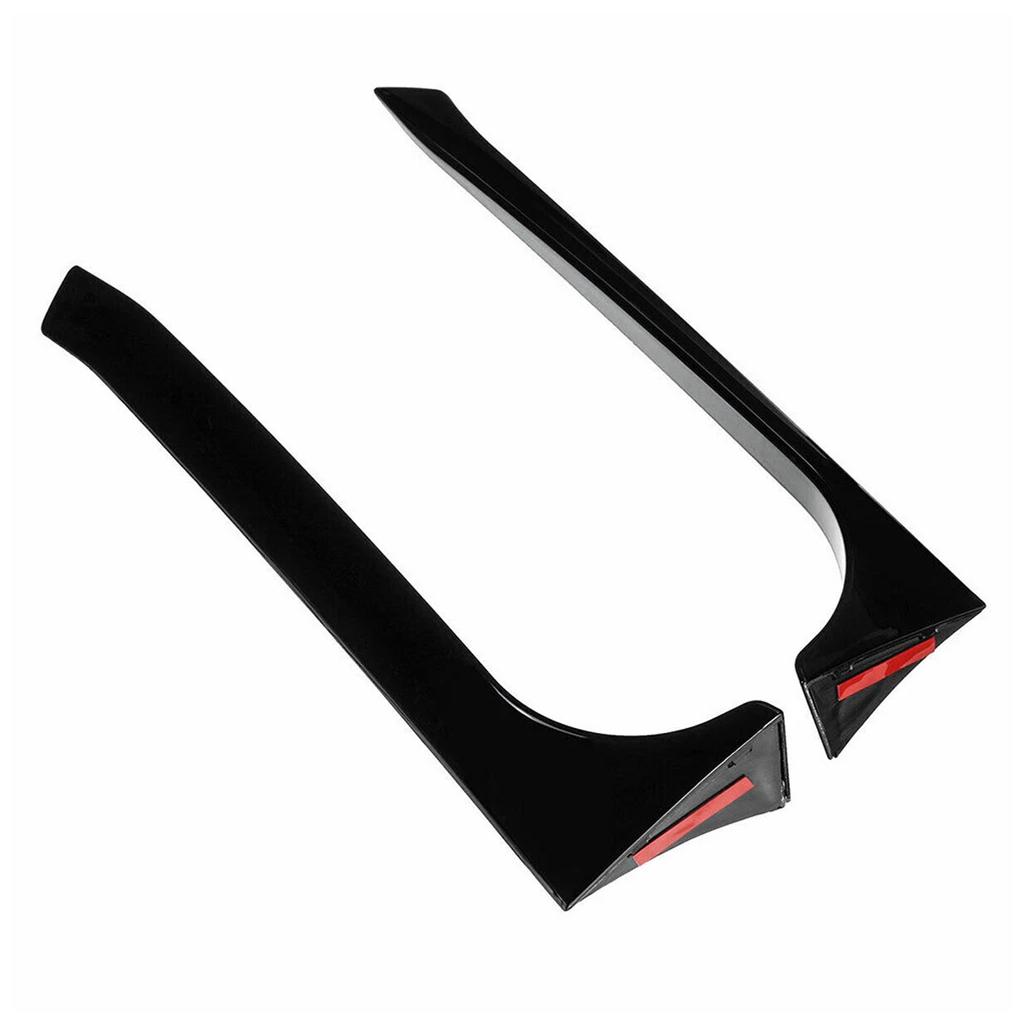Gloss Black Pair Rear Window Side Wing Spoiler For VW Golf MK6 GTI 08-13