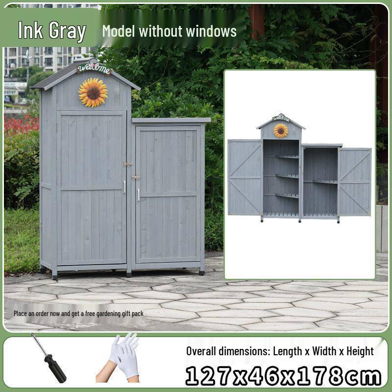Outdoor Anti-Corrosion Sunscreen Storage Cabinet for Garden and Courtyard