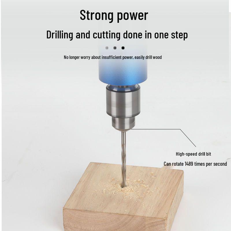 Mini Handheld Electric Drill & Grinder - Low Power Tool for Precision Hole Punching