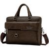 The neutral color men's handbag is suitable for business trips and can also be carried  e shoulder.It is made of PU material