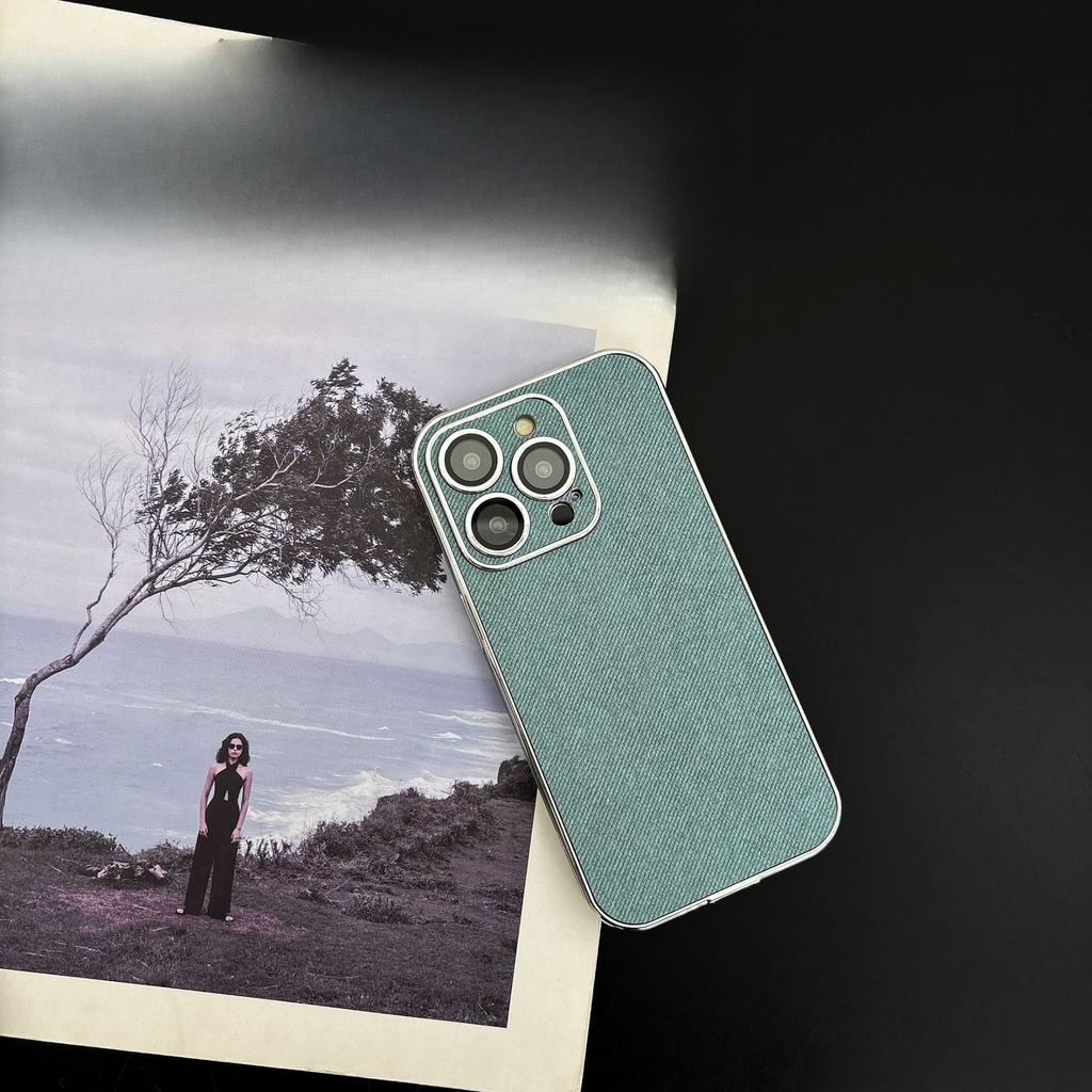 Mobile Phone Case Is Suitable for IPhone16promax Electroplated Side-mounted Non-slip Apple 15 Protective Case