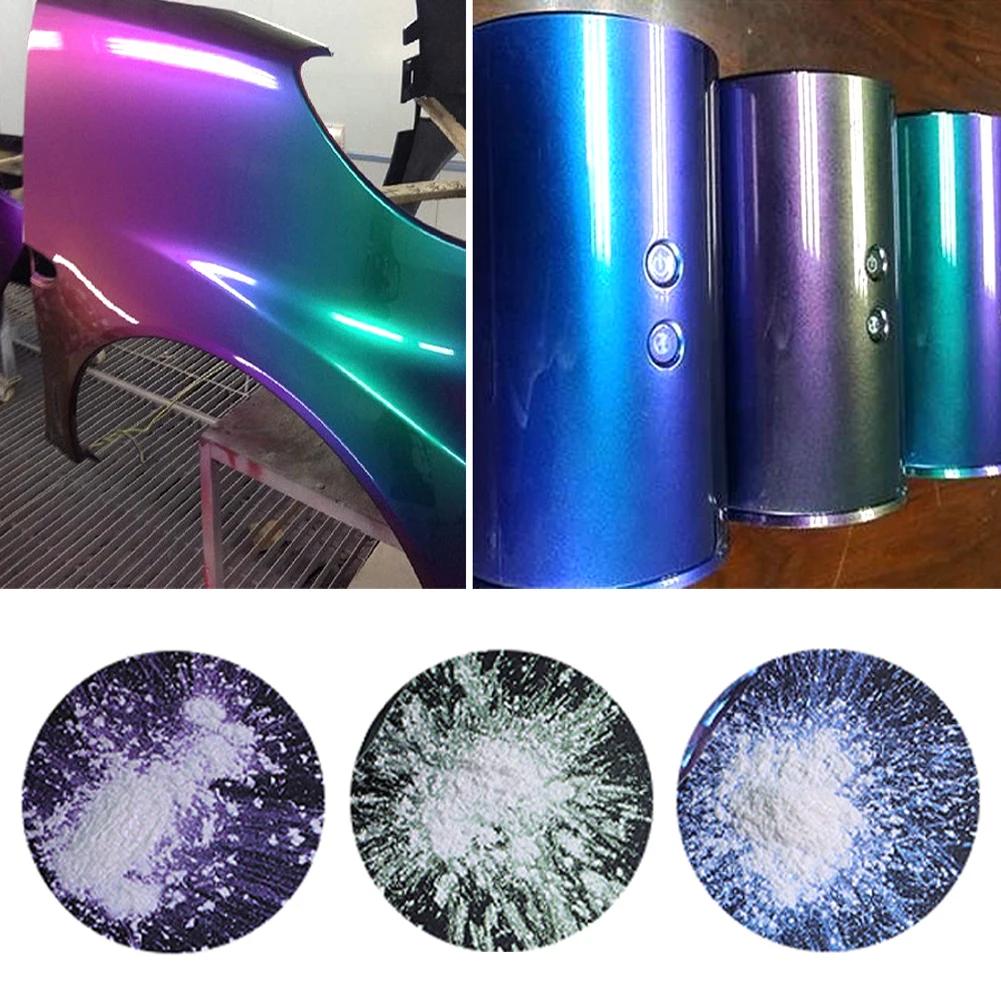 10g Car Chameleon Pigment Powder Pigment pro změnu barvy Dekorace do auta Perleťový pigment Powder Kosmetické oční stíny na nehty