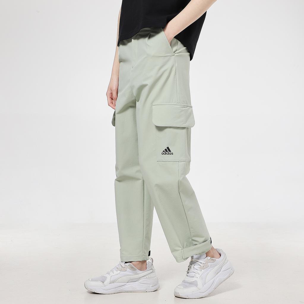 Adidas Sports Woven Joggers Women Bottoms Grey Green GP0607