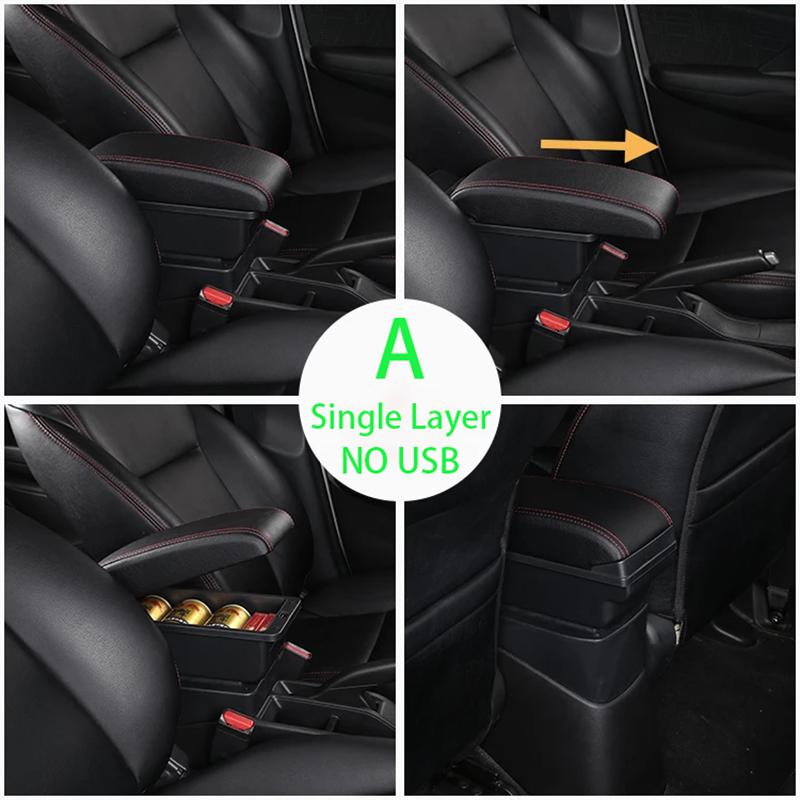 For MG3 armrest box For new MG3 car armrest box central storage box Interior modification charging car supplies right driver