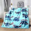 1pc Stitch Printing Blanket - Soft, All-Season Throw for Office Blanket, Personalized Gift with Adorable Cartoon Design