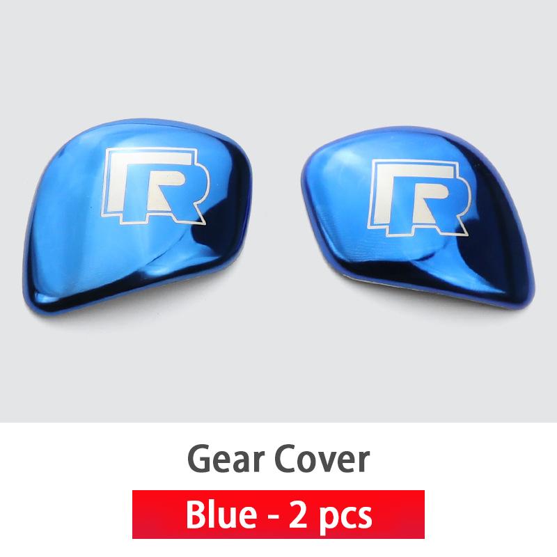 2026 Hot For VW VOLKSWAGEN Metal  R Rline Logo Gear Head Shift Gears Cover Sticker For VW volkswagen R line Bora Tiguan Golf GTI