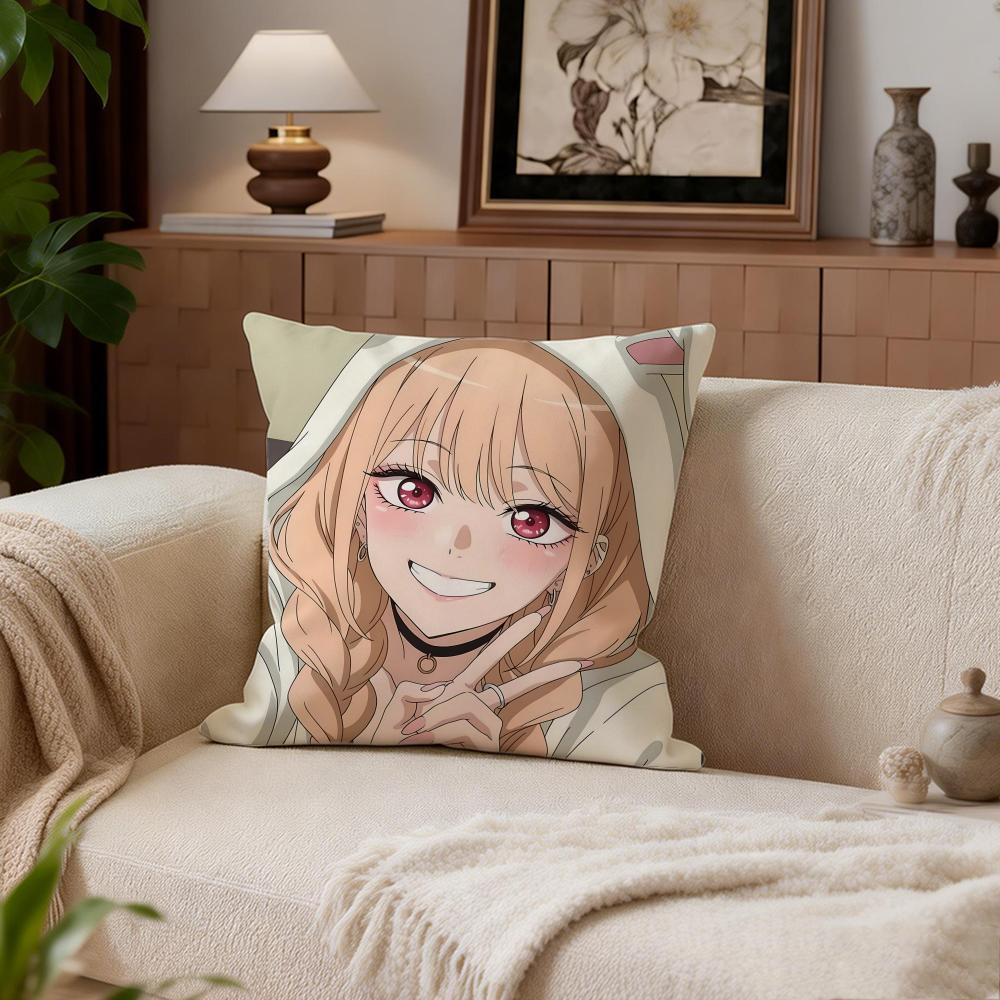 

Cute Kitagawa Marin Cushion Cover Cushion Cover Set 4Pcs 50x50 45x45 40x40 Pillowcase Decorative Sofa Home Decor 30X30cm