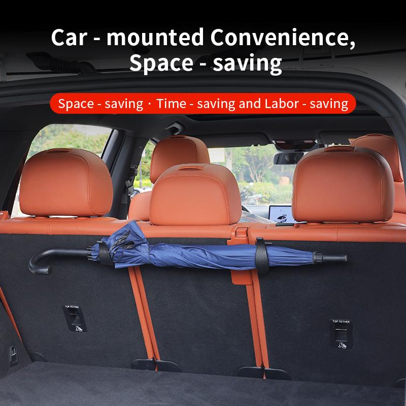 Car Umbrella Holder, Rear Trunk Mounting Clip, Multi-functional In-Car Umbrella Organizer, Universal for Family Vehicles