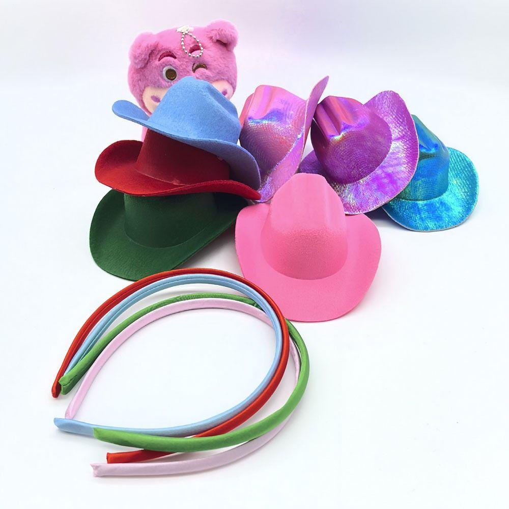 Headdress Cowgirl Hat Hair Hoop Headwear Festival Hairband Fashion Cowboy Hat Headband