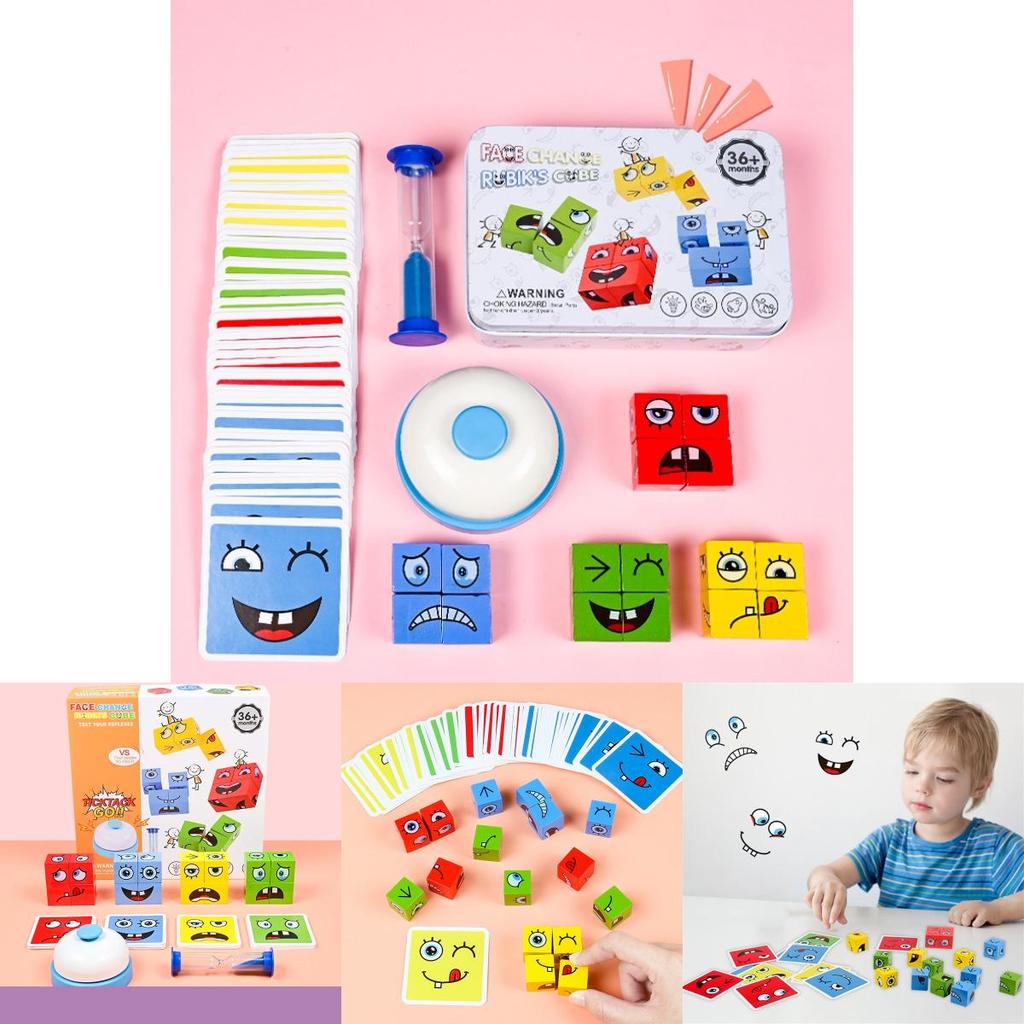 Wooden Transforming Puzzle Cube With Sound Button