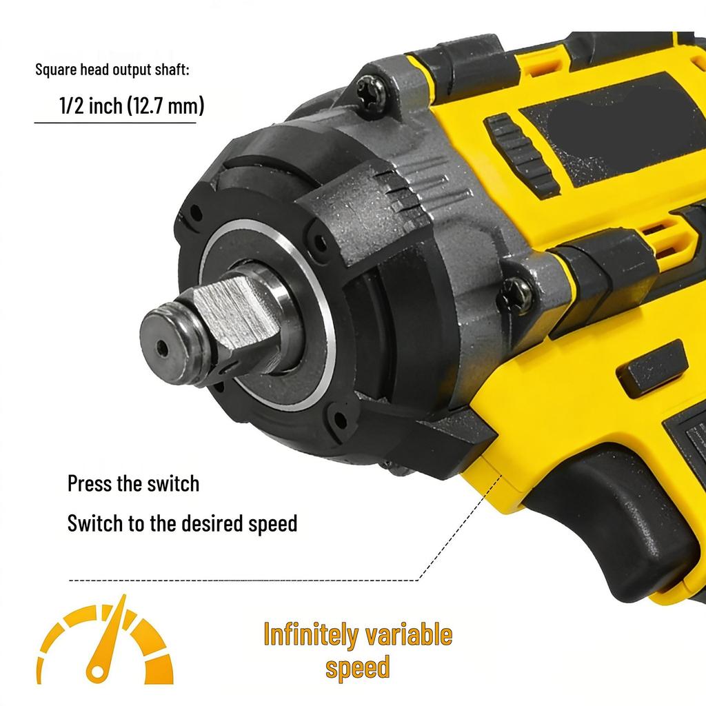 High-Torque 500N.m Electric Wrench for Large Truck Tires