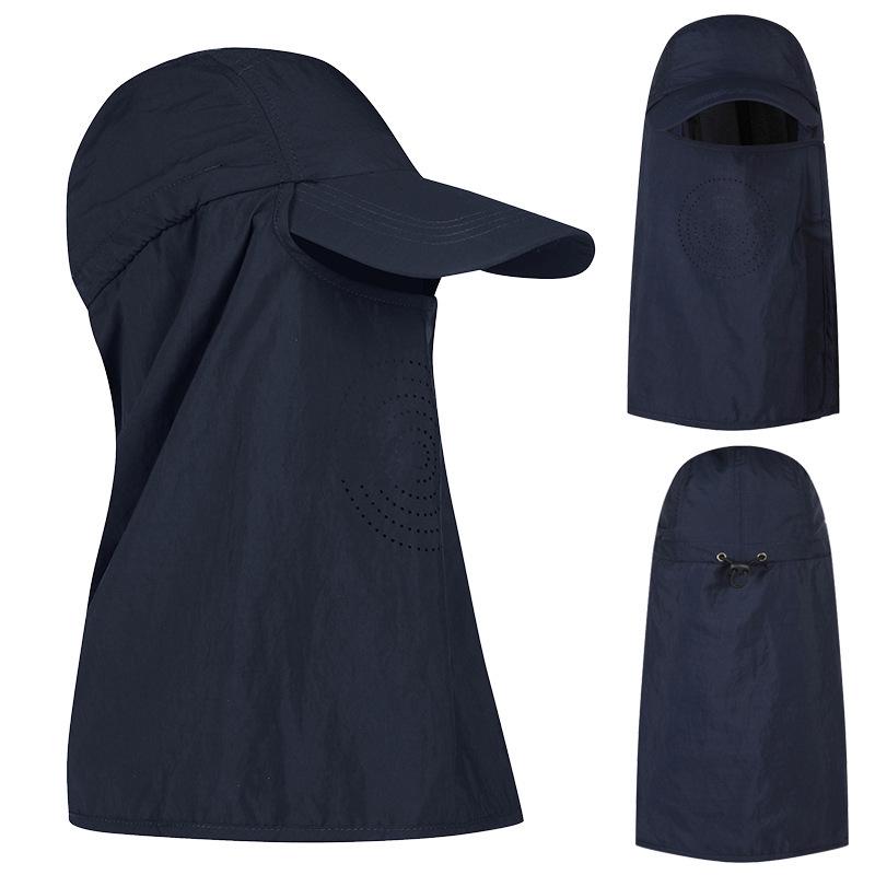 Men's Summer Sun Hat with UV Protection & Face Cover for Outdoor Activities