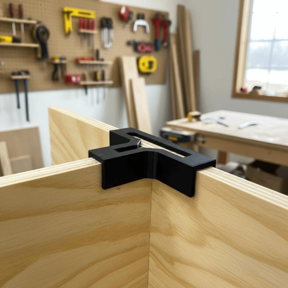 Thickened Wooden T-Shaped Bracket Easy Install Durable Fixing Support Quick Installation Tool-Free Furniture Bracket Furniture