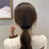 1pcs 5Colors Bow Hair Ring Flocking Tie Ponytail Hair Circle colourful hair band  Girl Accessories