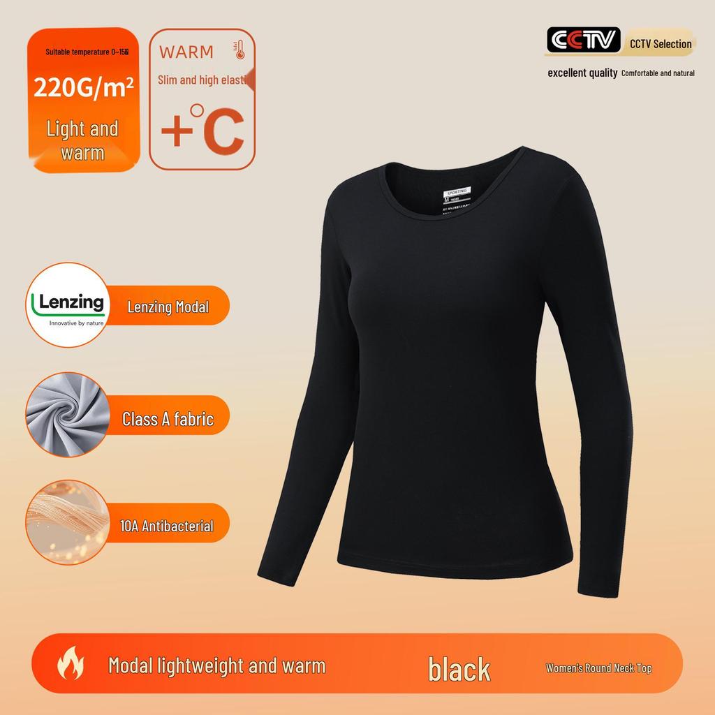 Class A Lenzing Modal 80-Count Warm Base Layer Set: Men's & Women's Autumn Heat-Generating Skinwear