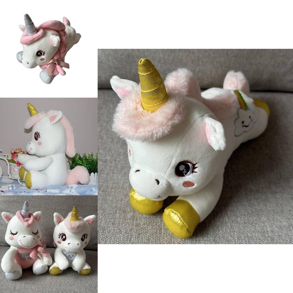 Cute Unicorn Plush Toy Doll With Soft Short Fur Perfect For Sleeping And Cuddling Ideal Gift For Kids 20cm Sitting Style