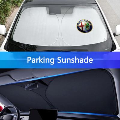 Für Giulia Stelvio Giulietta 156 159 147 Mito Tonale GT Windschutzscheiben-Sonnenschutz, faltbar, blockiert UV-Strahlung
