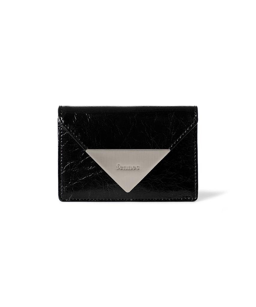 Fennec Crinkle Triangle Accordion Pocket - Black
