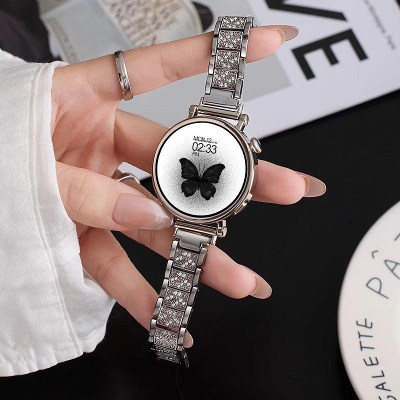 Damen-Smartwatch 2025: Bluetooth-Anrufe, Multifunktional mit Herzfrequenzmesser für Smartphone und Laufen.