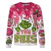 Men's Christmas Printed Imitation Cotton Long-sleeved Shirt