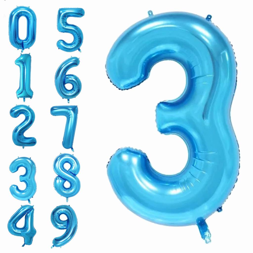 40 Inch Giant Blue Digital Large, Birthday Decoration, Party, Anniversary Project Decoration