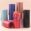 PU Leather Makeup Brush Bucket Waterproof Cosmetic Bag Portable Storage Box  Travel