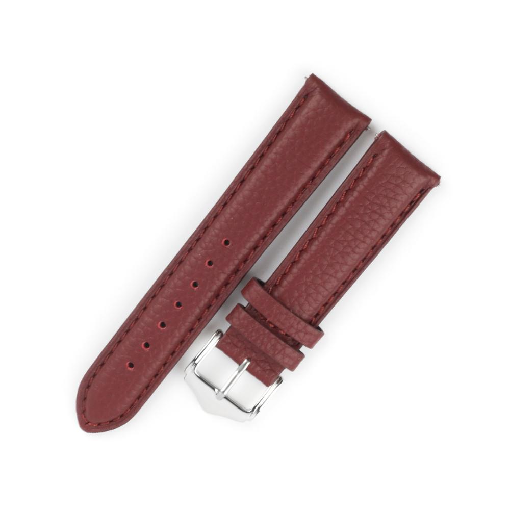 Litchi Pattern Soft Leather Watch Band Bracelet 18mm 19mm 20mm 22mm Cowhide Watchband Replacement Wrist Straps Accessories