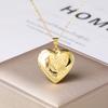 12 Zodiac Signs  Openable Photo Frame Heart Locket Necklace for Women Gold Plated Astrology Horoscope Photo Pendant Jewelry Gift