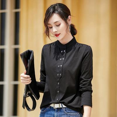 Damen 3XL Top Zweireiher Shirt Halb Rollkragen Gerade Damen Shirt Strickjacke Mode Koreanischen Stil Bottoming Shirt