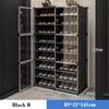Shoe Rack Dustproof Stackable Shoe Shelf Multilayer Detachable Big Capacity Storage Racks Transparent Entrance Storage Shelves