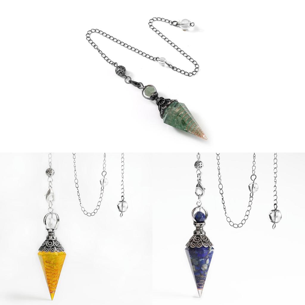 Crystal Amethyst Citrine Resin Pendant With Hexagonal Shape For Fashion Jewelry Accessories