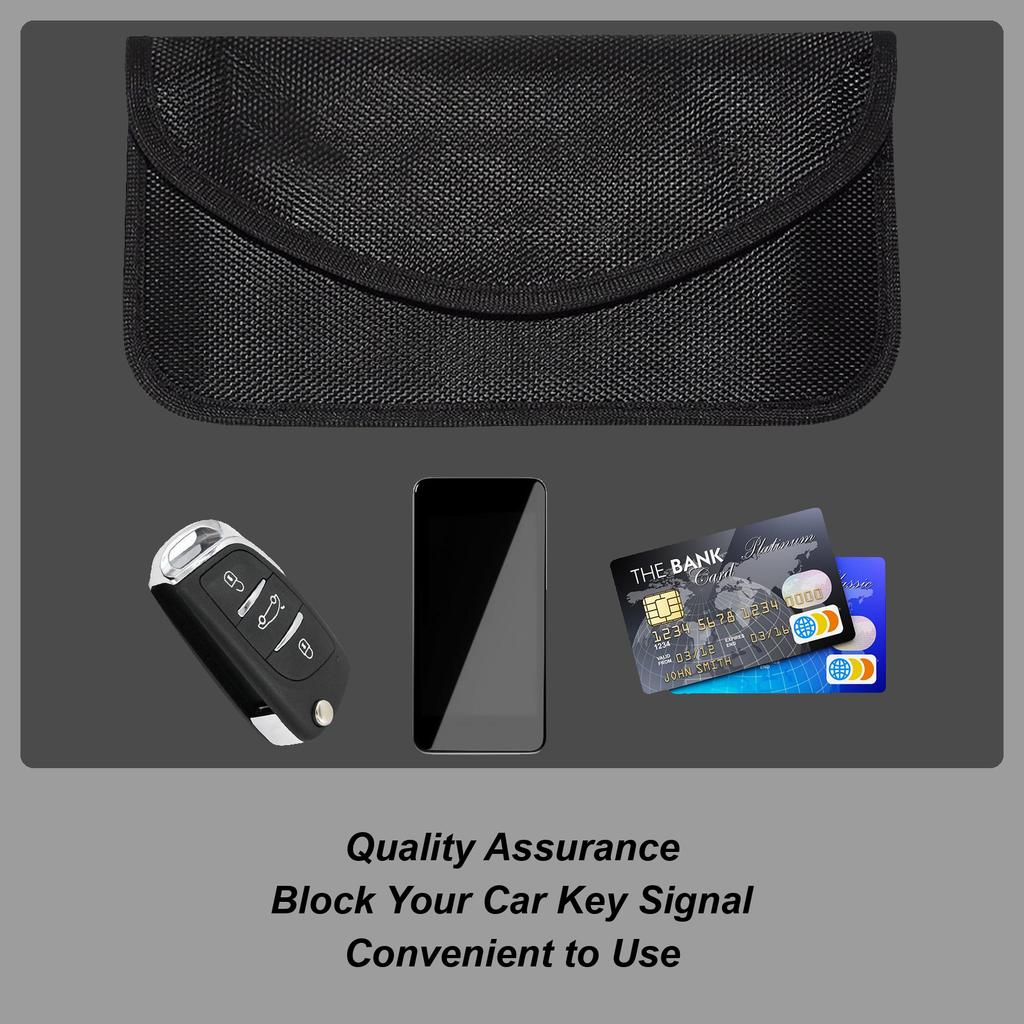 Signalblockierende Tasche Protec Handyhülle Signalblocker Hülle Käfig für schlüssellosen Schlüssel Strahlung Auto Privatsphäre Tasche Schlüsseltasche