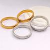 Fashion  Stainless Steel Jewelry Bracelets Texture 18k Gold Plated Stainless Steel Bangle Bracelet Women