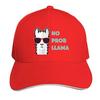No Prob Llama Alpaca Curved Brim Printed Baseball Cap Sun Hat Travel Cap Sandwich Cap Adjustable Trucker Hat