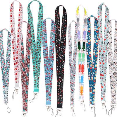 Cartoon Doctor Mobile Phone & ID Lanyard - Fashionable, Sturdy, and Durable Polyester Pendant