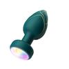 Rechargeable Remote Control Anal Plug with 10 Vibration Patterns & RGB Light Shows for Men and Women - Hands-Free Solo or Couples Play