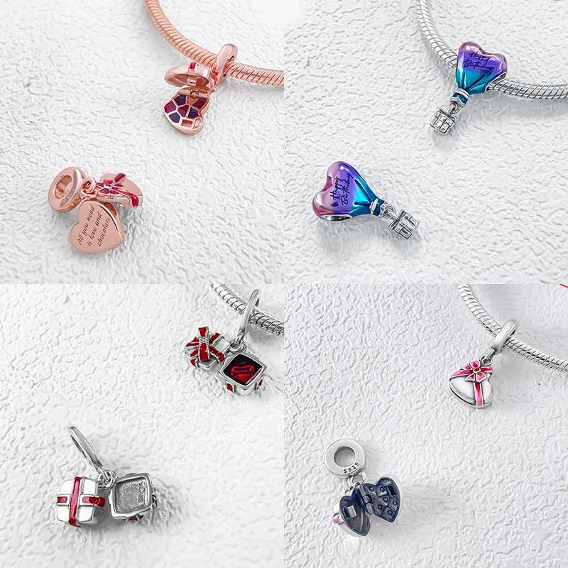 Copper Happy Birthday Charms Love Numbers Celebration Anniversary Serie Beads For Women Diy Original Bracelet Jewelry Gift