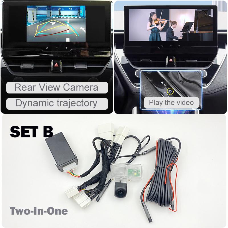 2 in 1 Screen Unlock Plug with rear view camera for Toyota Corolla Cross 2022 2023 2024 2025 OEM Radio 10.25 inch Screen