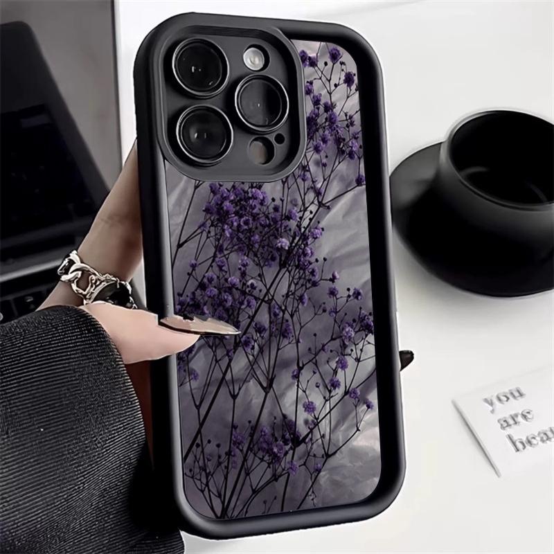 Dreamy Pink Cherry Blossom Illustration Phone Case for iPhone 17 16 15 14 13 12 11 Series Pro Max Plus