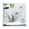 High Quality Silver 13-in-1 Stainless Steel Bike Repair Tool Kit for Universal Fit Vehicle Maintenance